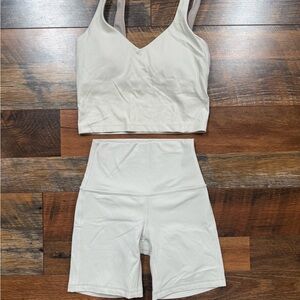 lululemon Athletica Align Biker Short & Tank Set